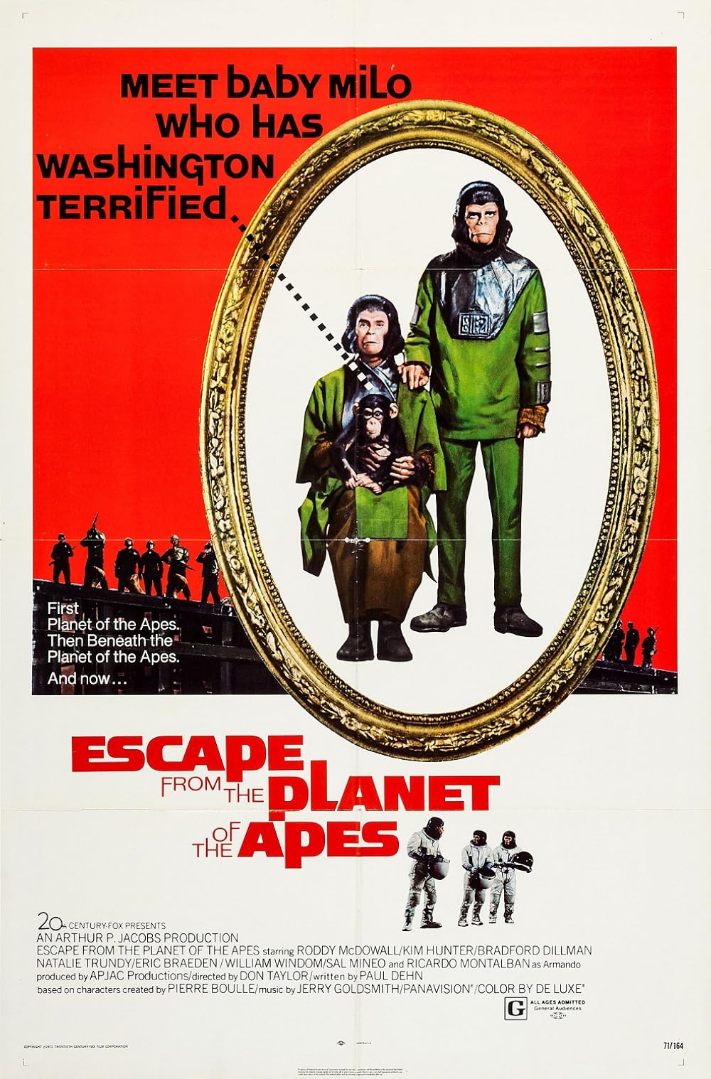 Escape del planeta de los simios (1971)